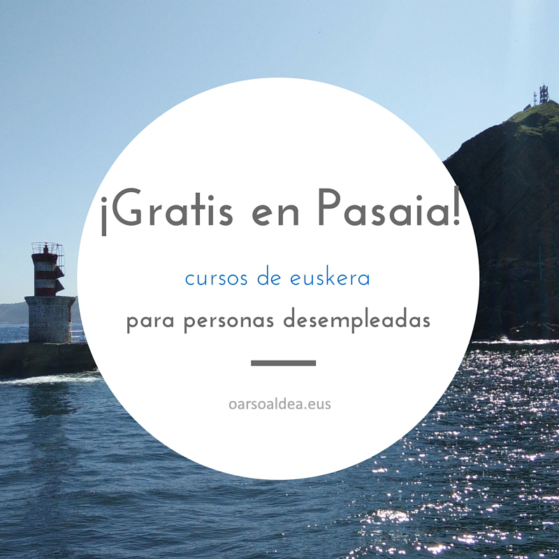cursos euskera pasaia 2016