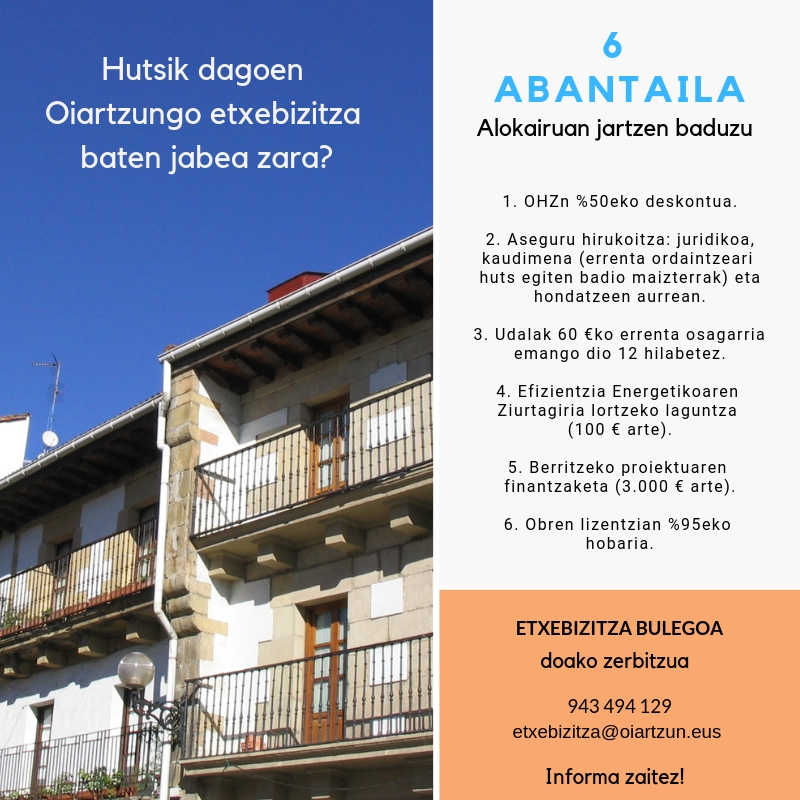 etxebizitza bulegoa abantaila