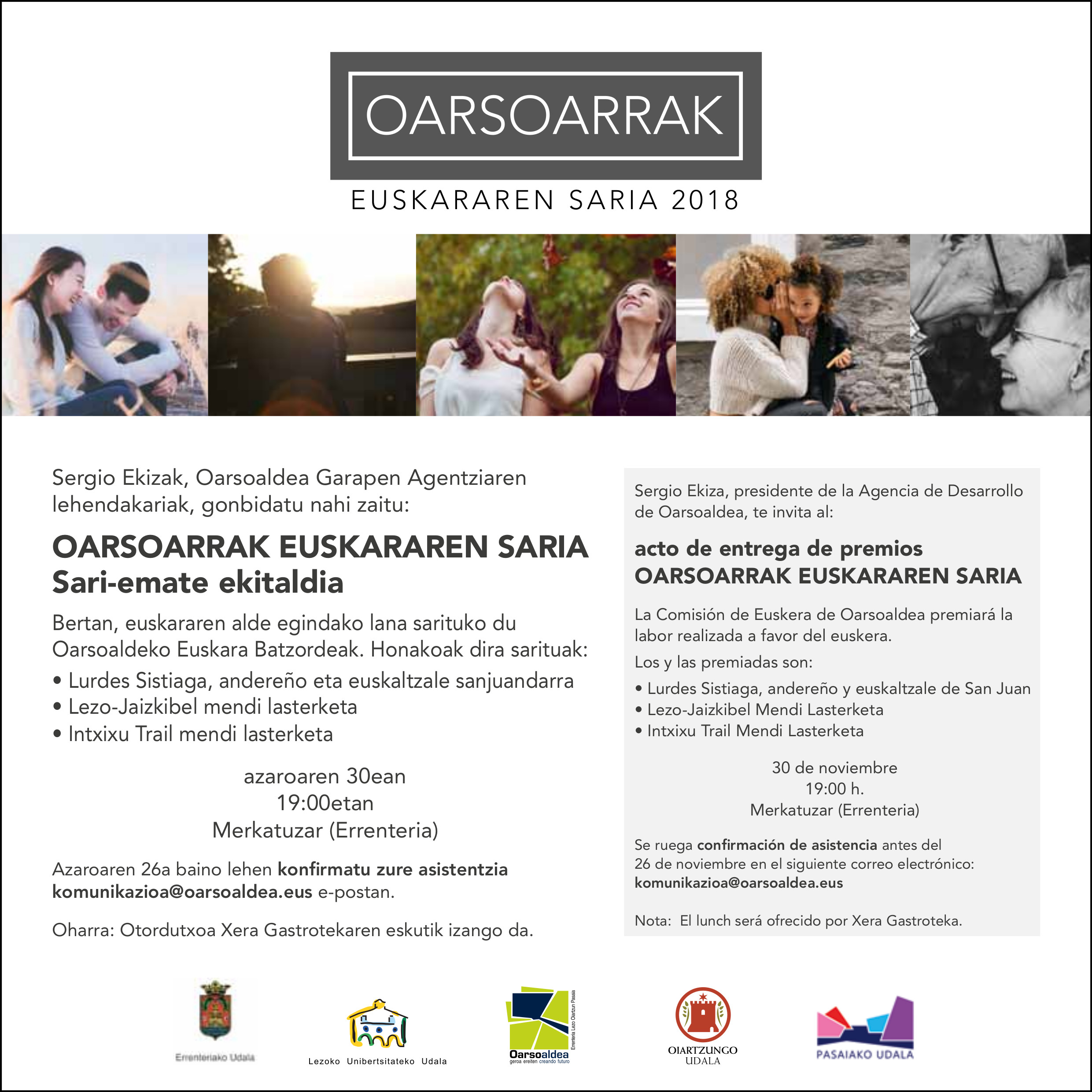 oarsoarrak gonbidapena elebi 2018