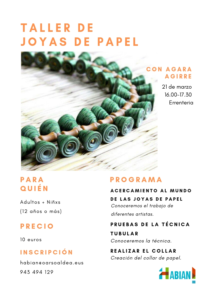 taller de joyas de papel
